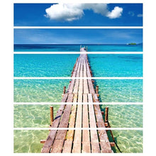 Load image into Gallery viewer, 6pcs/set PVC Waterproof Stairway Stickers Creative Brick Pattern Mildew-proof Corridor Stairway Stickers Home Floor Decals
